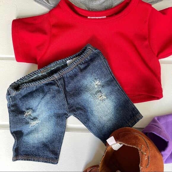 Build-A-Bear Clothing Lot of 15 Items Stuffed Animal Tops, Bottoms, and Shoes - Picture 7 of 12